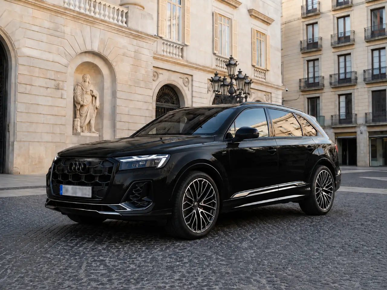 Audi SQ7 2025 — Milan Luxury Cars, Milan. The 2025 Audi SQ7 pairs 507 hp with seven seats, a combination that suits clients who…