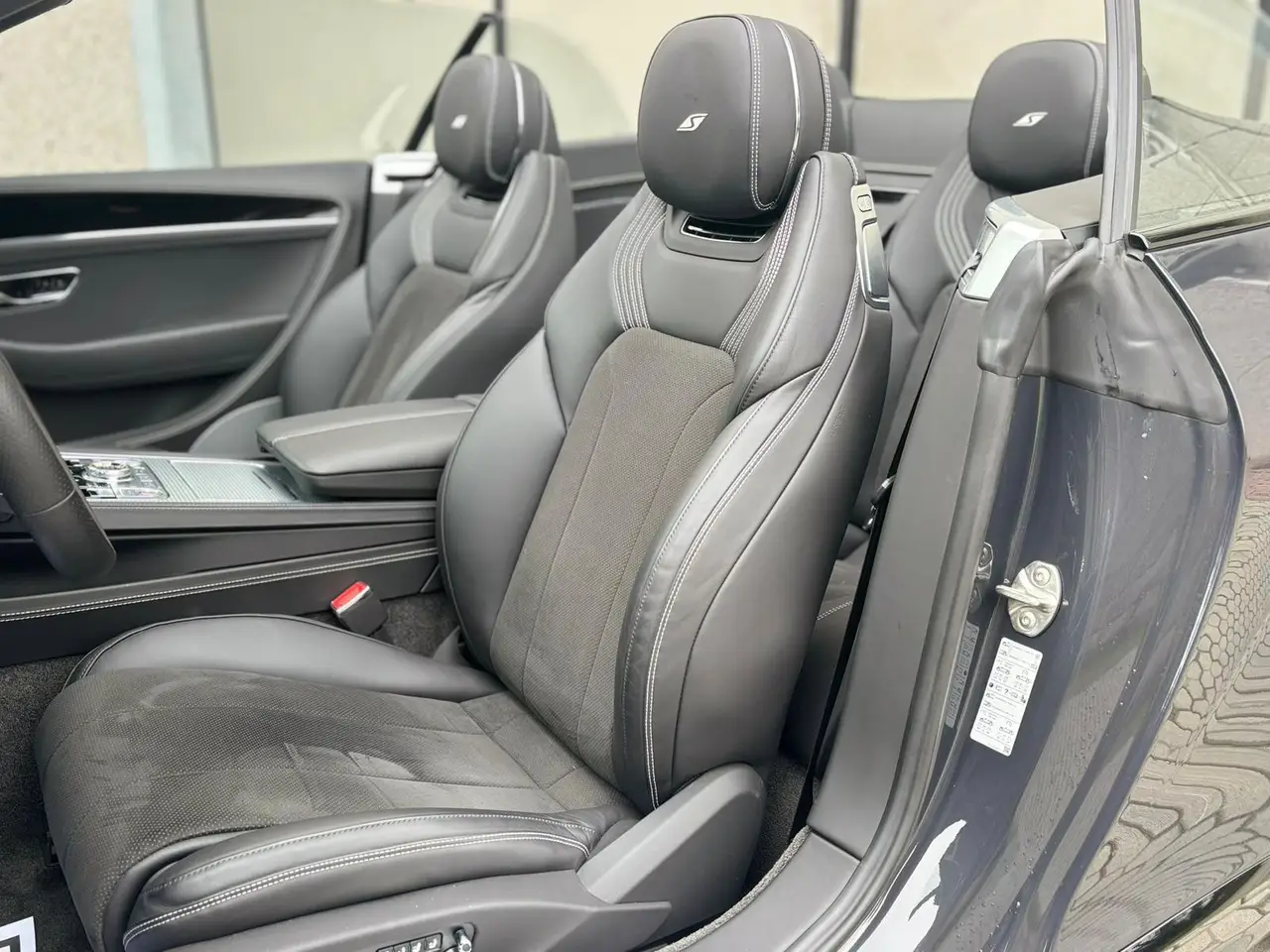 Bentley Continental GTC S V8 2025, interior — Milan Luxury Cars, Milan. The 2025 Bentley Continental GTC S V8 pairs a 550 hp engine with a four-seat cabin,…
