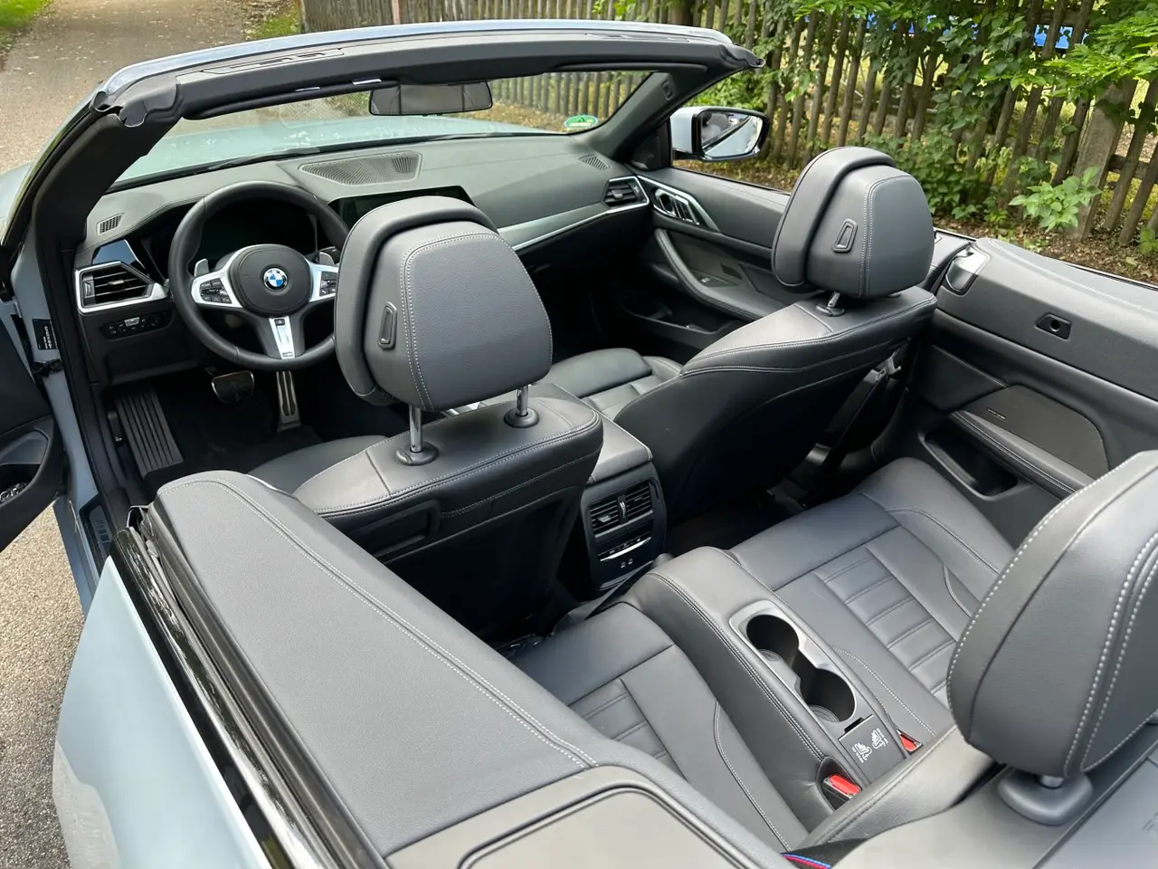 BMW 430i Cabrio 2023, dashboard — Milan Luxury Cars, Milan. The 2023 BMW 430i Cabrio pairs 245 hp with a folding roof and four seats, making it a…