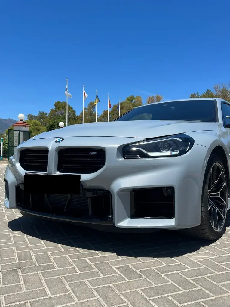 BMW M2 2024, exterior — Milan Luxury Cars, Milan. The 2024 BMW M2 pairs a 460 hp engine with a compact two-door body, giving it a…