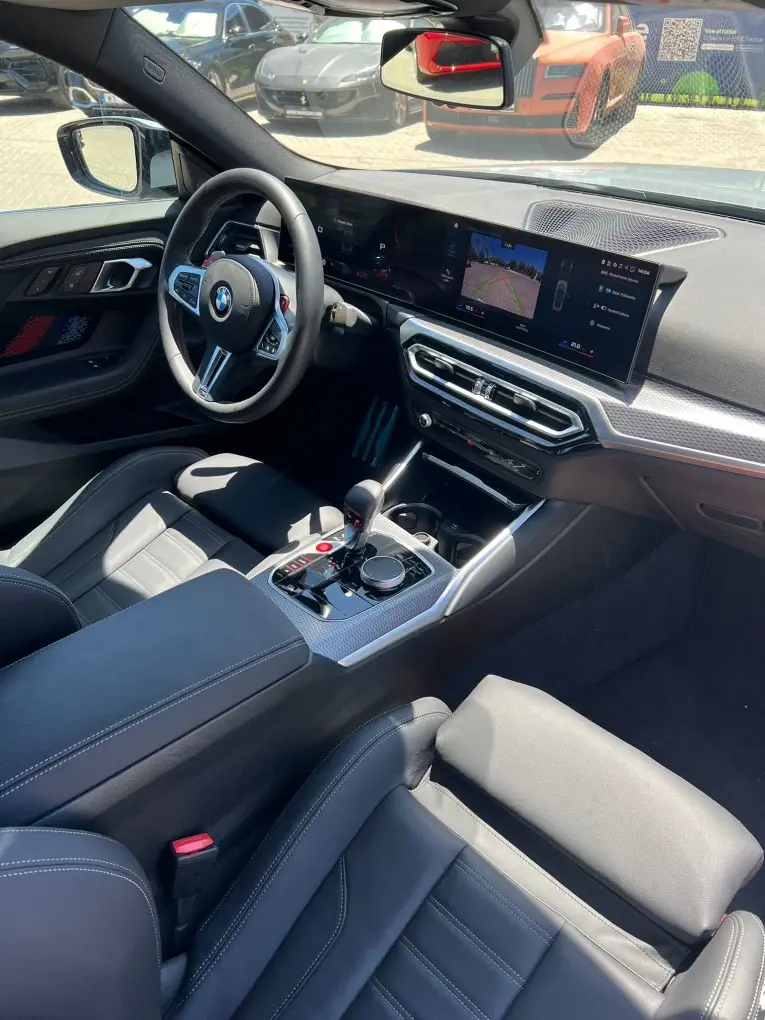 BMW M2 2024, front view — Milan Luxury Cars, Milan. The 2024 BMW M2 pairs a 460 hp engine with a compact two-door body, giving it a…