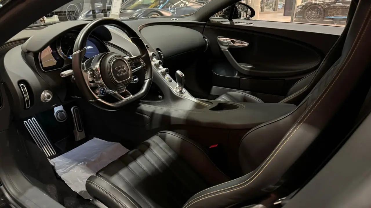 Bugatti Chiron 110 Ani 2019, rear view — Milan Luxury Cars, Milan. The 2019 Bugatti Chiron 110 Ani is not a car most clients drive casually; it is a car…