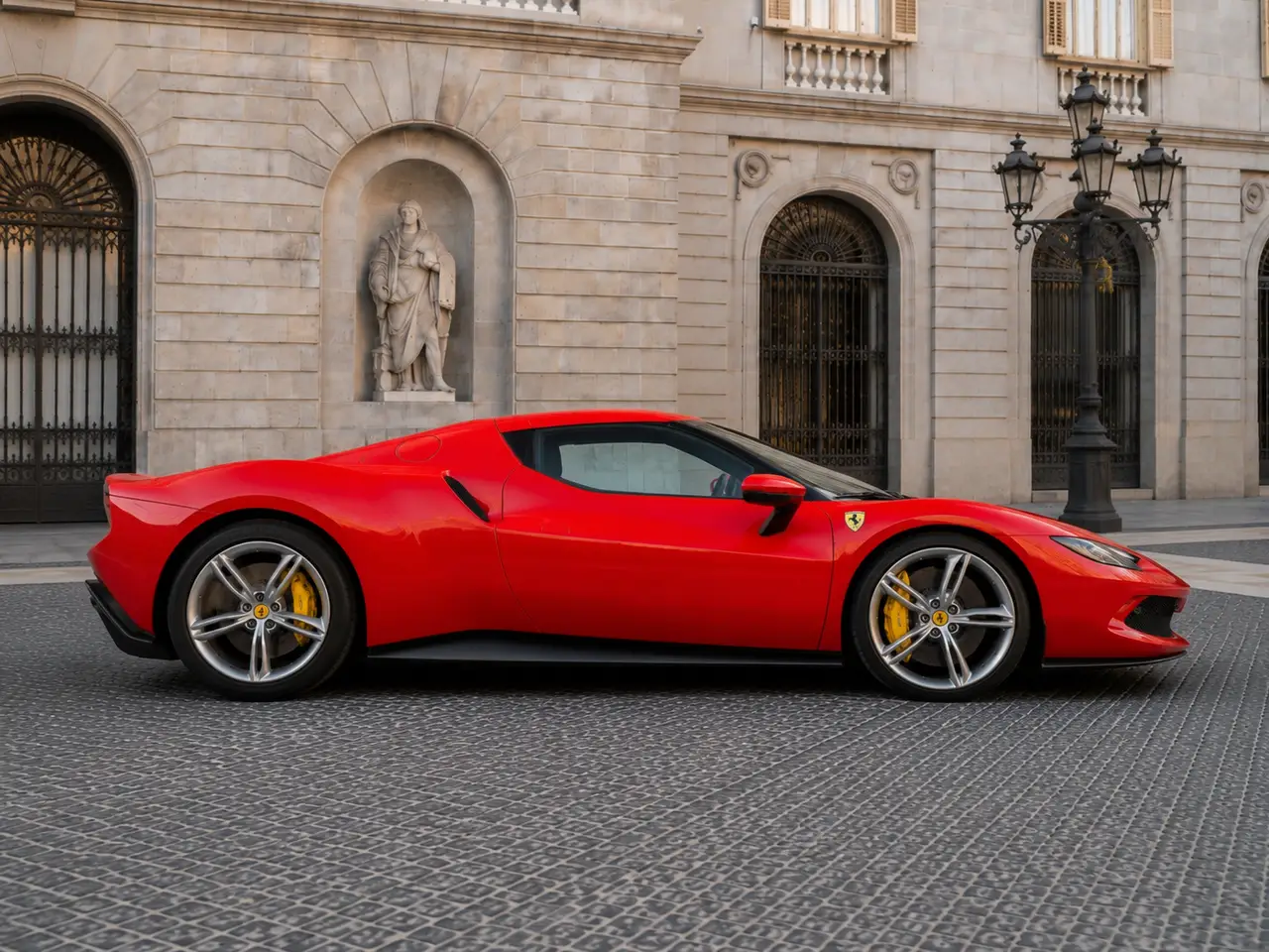 Ferrari 296 GTB 2023, вид сзади — Milan Luxury Cars, Милан. 2023 Ferrari 296 GTB создан для водителя, который ценит непосредственную связь с дорогой:…