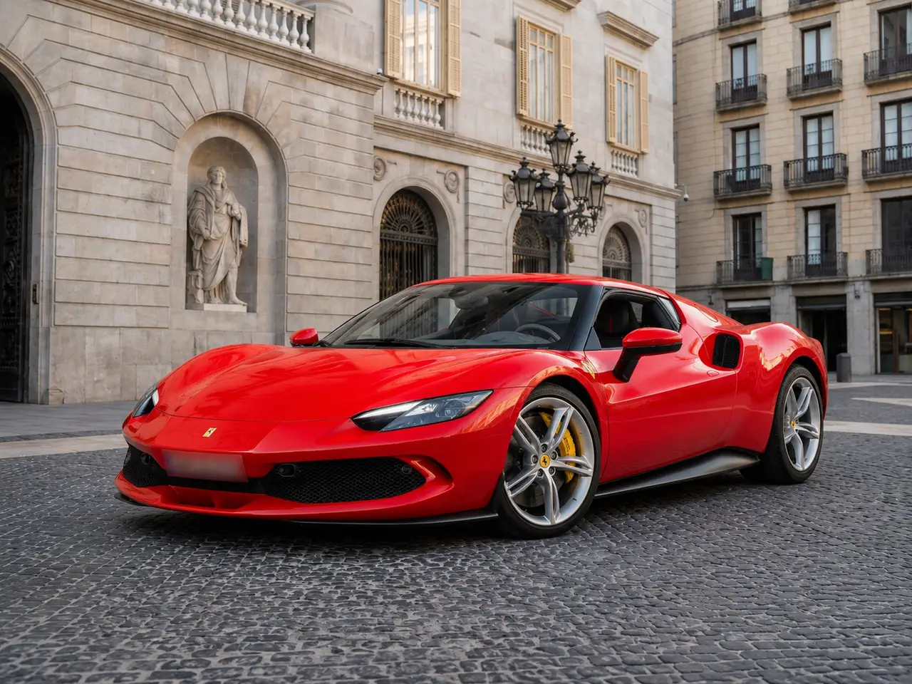Ferrari 296 GTB 2023 — Milan Luxury Cars, Milan. The Ferrari 296 GTB pairs a V6 hybrid powertrain with 830 hp, a combination that gives it…