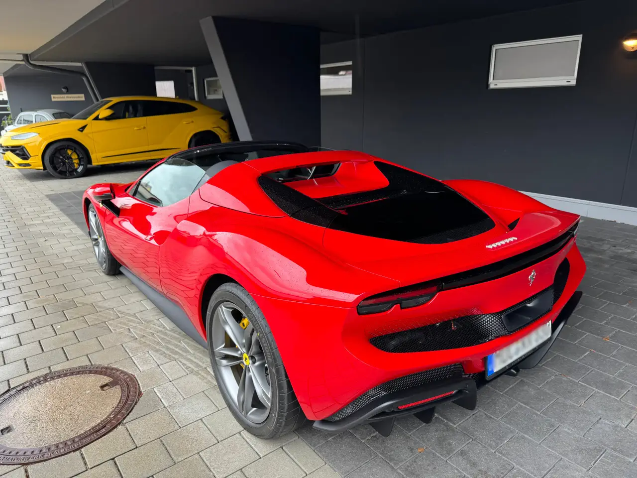 Ferrari 296 GTS Spider 2024, front view — Milan Luxury Cars, Milan. The 2024 Ferrari 296 GTS Spider pairs a two-seat cockpit with 819 hp, giving it the kind…