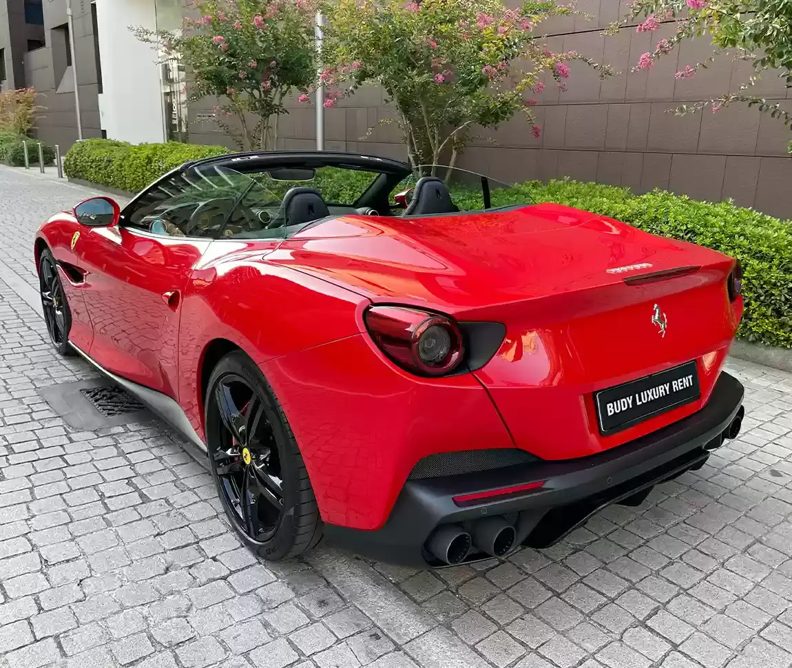 Ferrari Portofino M 2023, dashboard — Milan Luxury Cars, Milan. The Ferrari Portofino M pairs a 620 hp V8 with a retractable hard top, giving it a dual…