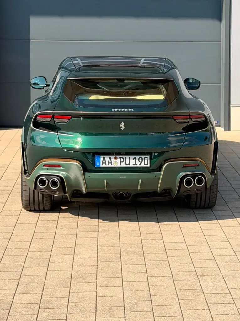 Ferrari Purosangue Atelier 2025, front view — Milan Luxury Cars, Milan. The Ferrari Purosangue Atelier occupies an unusual position in the marque's range: a…