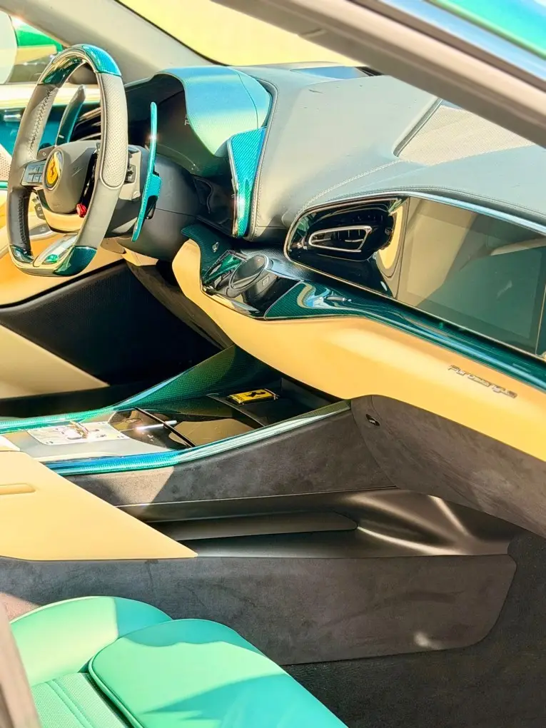 Ferrari Purosangue Atelier 2025, dashboard — Milan Luxury Cars, Milan. The Ferrari Purosangue Atelier occupies an unusual position in the marque's range: a…