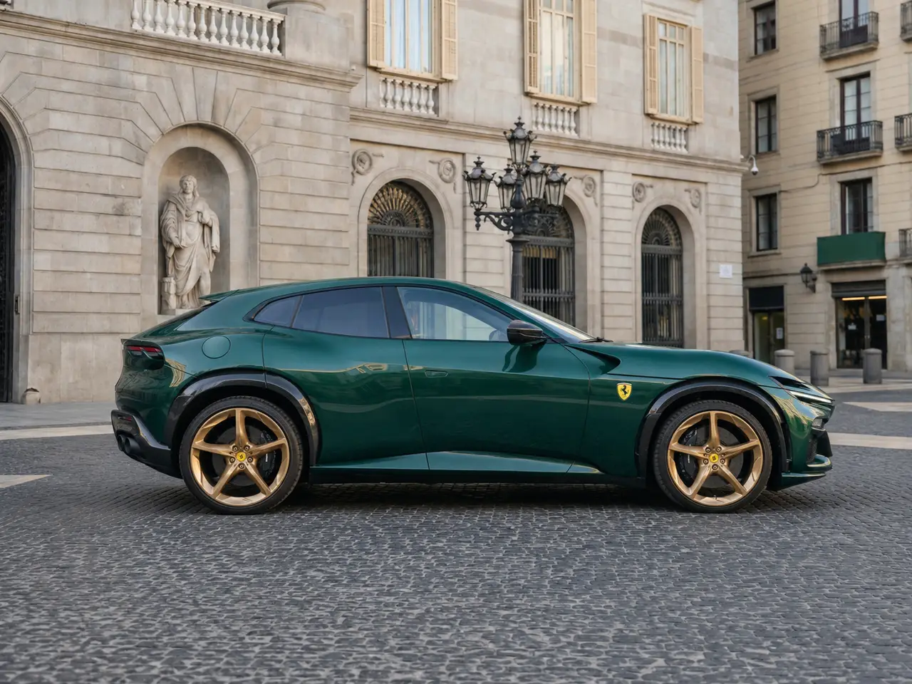 Ferrari Purosangue Atelier 2025, esterno — Milan Luxury Cars, Milano. La Ferrari Purosangue Atelier del 2025 porta in strada 715 CV distribuiti su una…