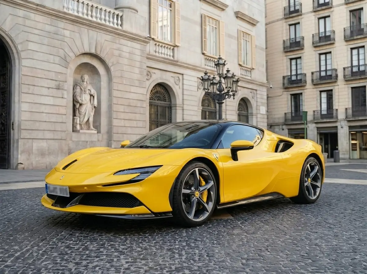 Ferrari SF90 Spider 2024 — Milan Luxury Cars, Milan. The 2024 Ferrari SF90 Spider combines a twin-turbo V8 with three electric motors to…