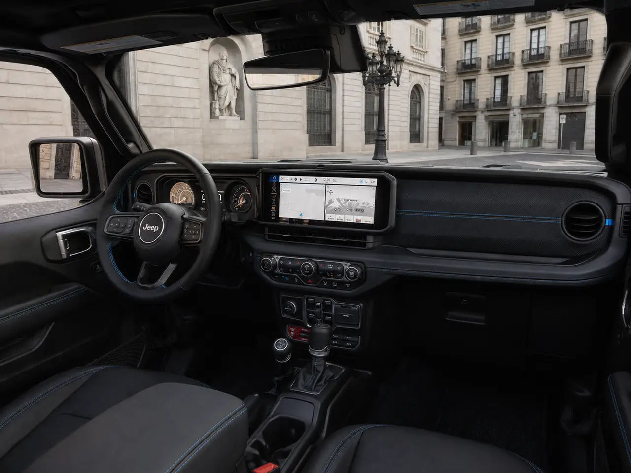 Jeep Wrangler 2025, interior — Milan Luxury Cars, Milan. The 2025 Jeep Wrangler brings a different proposition to a fleet otherwise weighted…