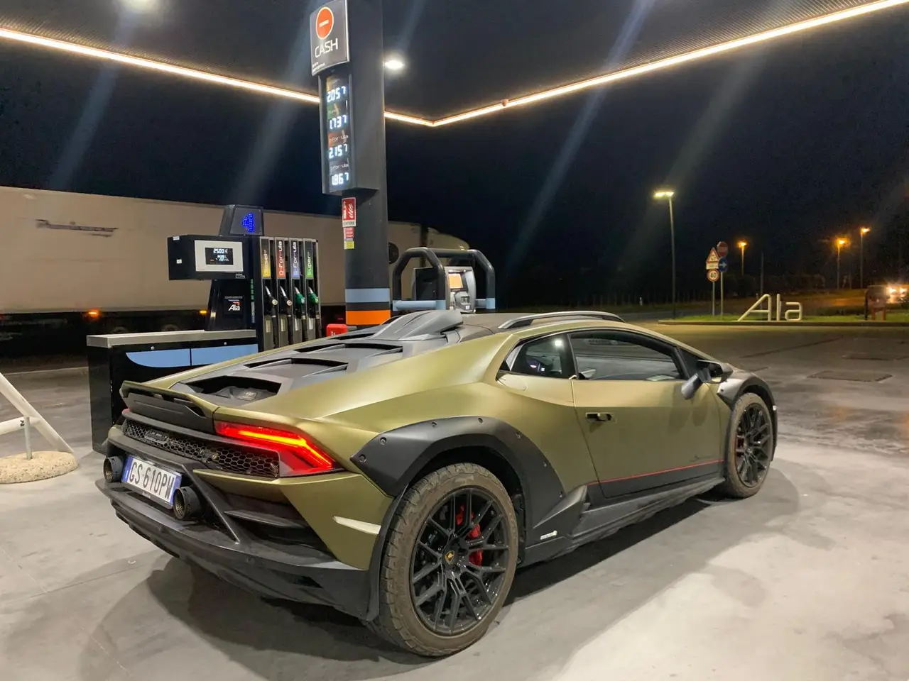Lamborghini Huracan Sterrato 2024, front view — Milan Luxury Cars, Milan. The Lamborghini Huracan Sterrato stands apart from the rest of the marque's line-up: a…