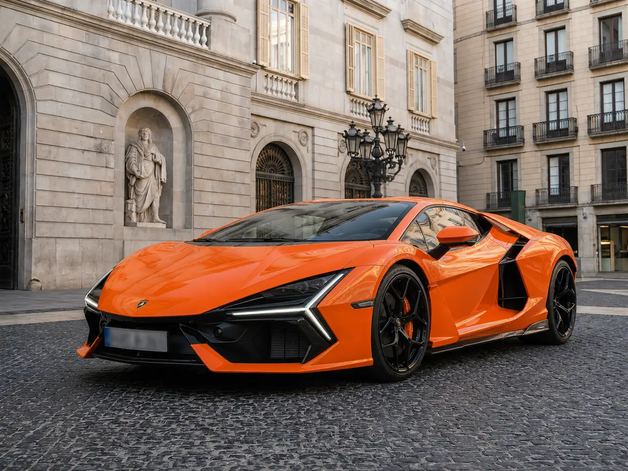 Lamborghini Revuelto 2026 — Milan Luxury Cars, Milan. The Lamborghini Revuelto is Lamborghini's current flagship, a two-seat hybrid V12…