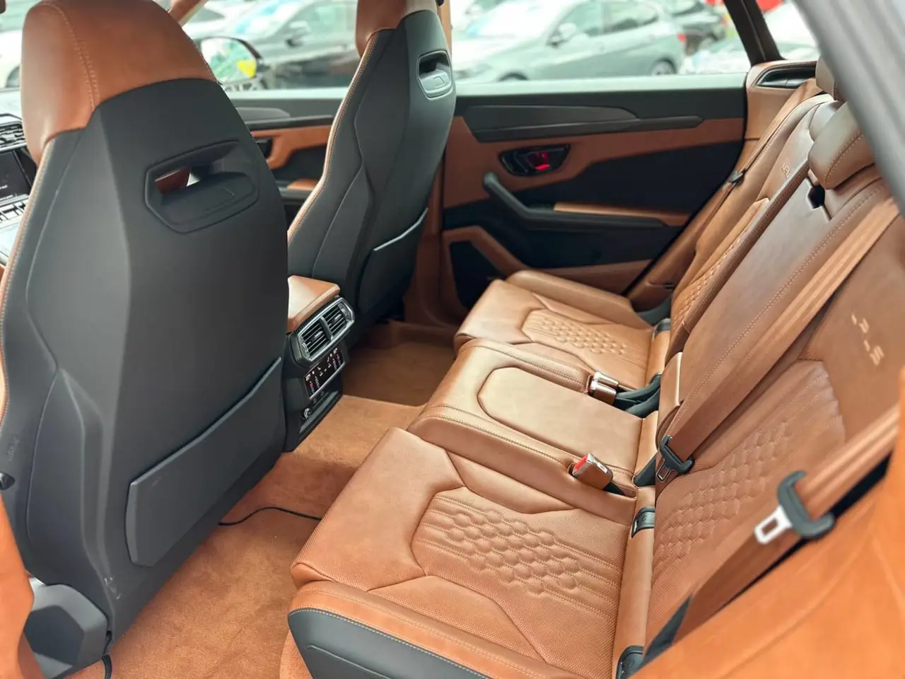 Lamborghini Urus S 2023, exterior — Milan Luxury Cars, Milan. The Urus S carries Lamborghini's V8 output of 657 hp inside a five-seat SUV body, so the…