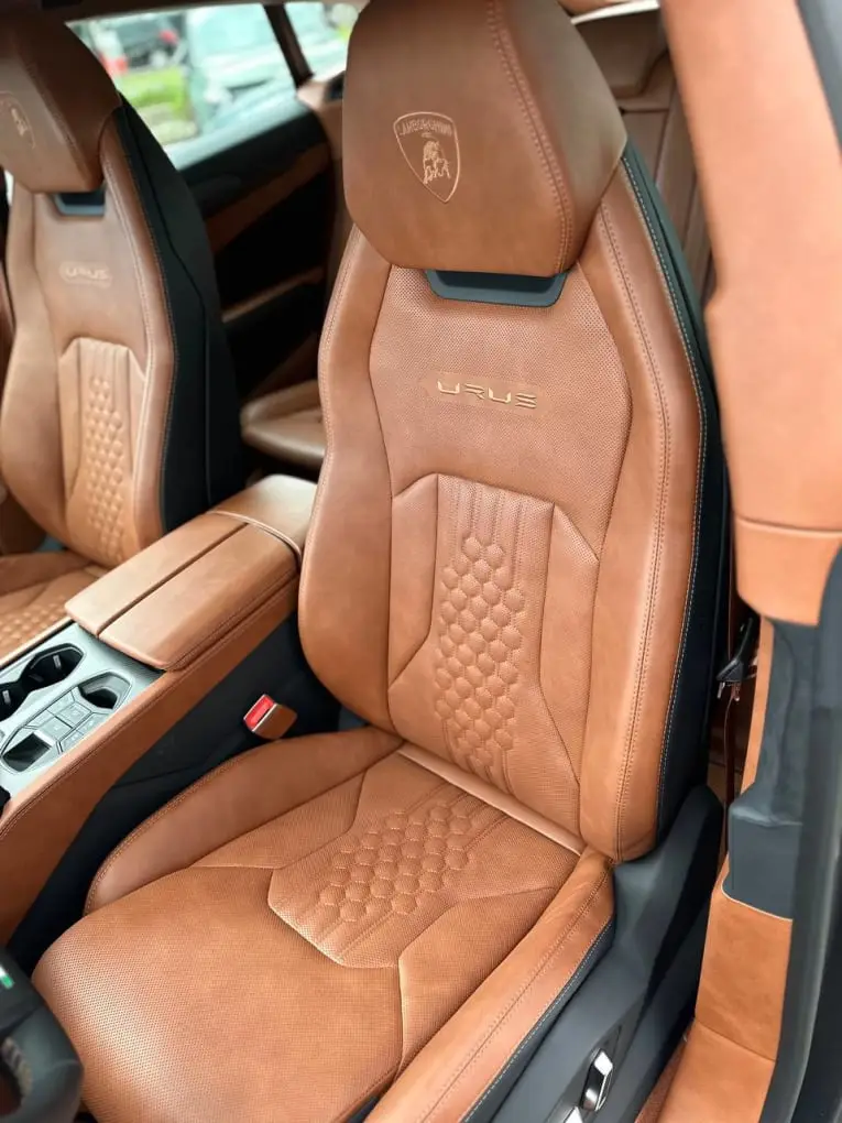 Lamborghini Urus S 2023, dashboard — Milan Luxury Cars, Milan. The Urus S carries Lamborghini's V8 output of 657 hp inside a five-seat SUV body, so the…