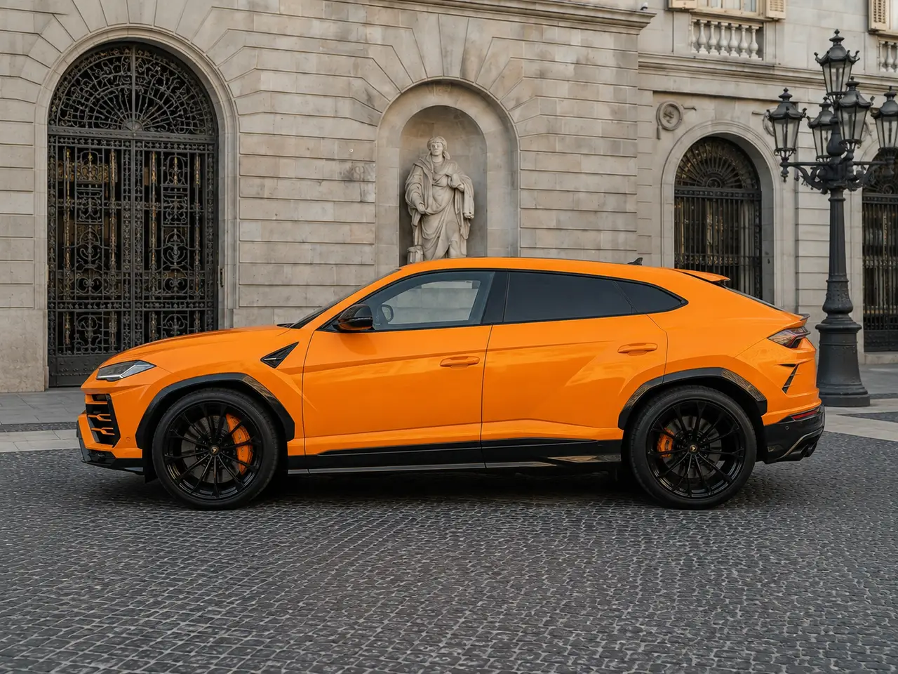 Lamborghini Urus S 2024, exterior — Milan Luxury Cars, Milan. The Lamborghini Urus S carries its 666 hp with a composure that sets it apart from the…