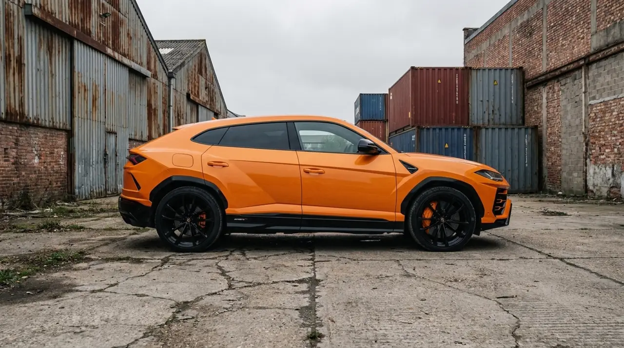 Lamborghini Urus S 2024, exterior — Milan Luxury Cars, Milan. The 2024 Lamborghini Urus S puts 666 horsepower through a twin-turbo V8 that feels…