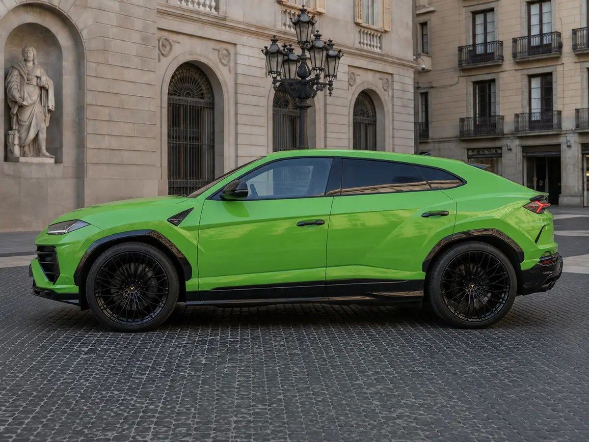 Lamborghini Urus SE 2026, exterior — Milan Luxury Cars, Milan. The Lamborghini Urus SE pairs 800 hp with five-seat practicality, a combination that sets…