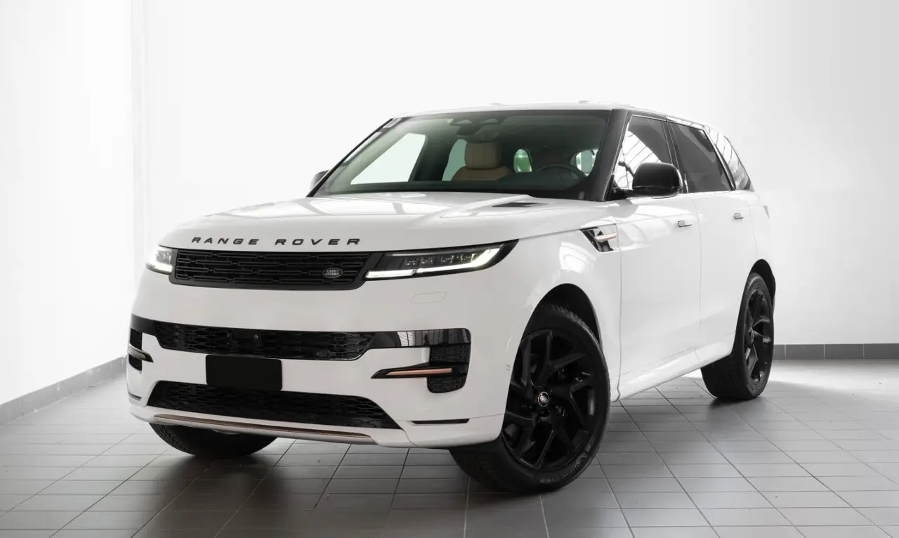Land Rover Range Rover Sport 2025, rear view — Milan Luxury Cars, Milan. The Range Rover Sport pairs a commanding driving position with a cabin quiet enough for…