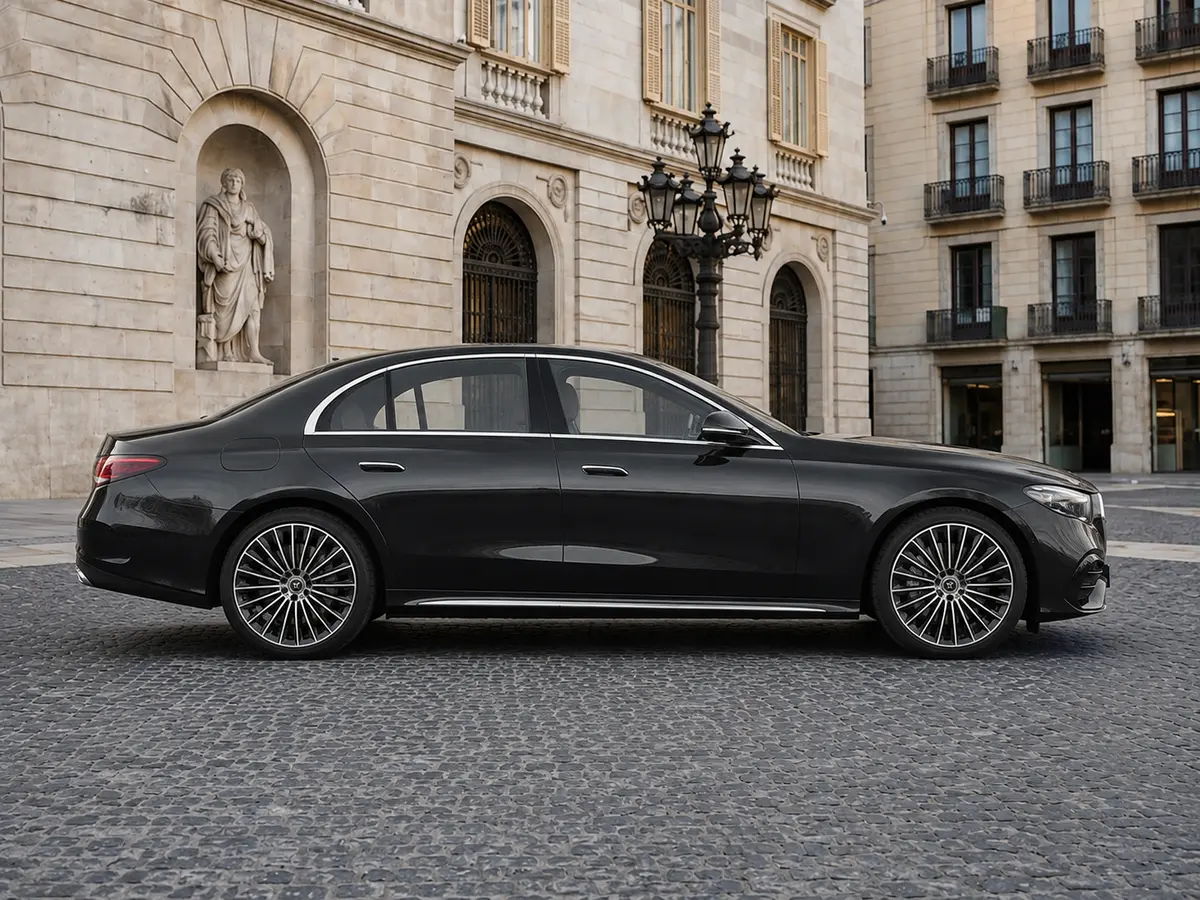 Mercedes Benz E-klasse 220d Premium Plus 2026, vista frontale — Milan Luxury Cars, Milano. La Mercedes-Benz E-Klasse 220d Premium Plus 2026 è una berlina pensata per chi guida con…