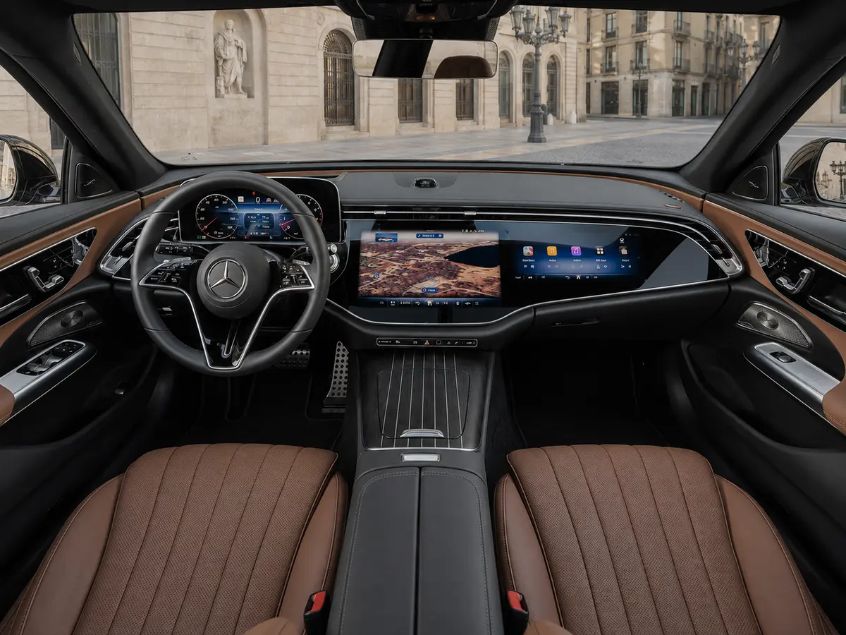 Mercedes Benz E-klasse 220d Premium Plus 2026, interni — Milan Luxury Cars, Milano. La Mercedes-Benz E-Klasse 220d Premium Plus 2026 è una berlina pensata per chi guida con…