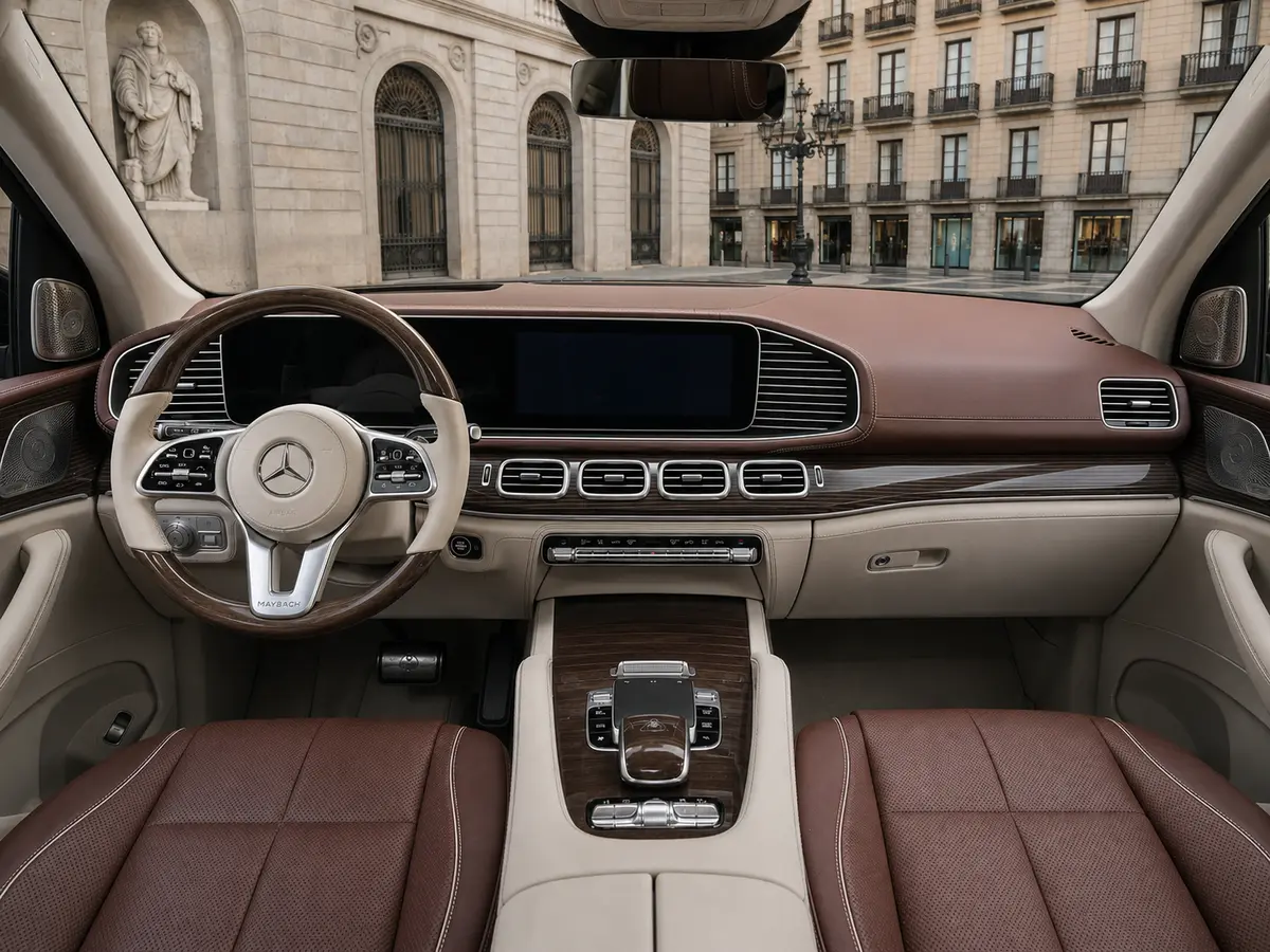 Mercedes Benz GLS Maybach 2022, interni — Milan Luxury Cars, Milano. Il Mercedes Benz GLS Maybach 2022 è la versione più esclusiva della gamma GLS: linee…