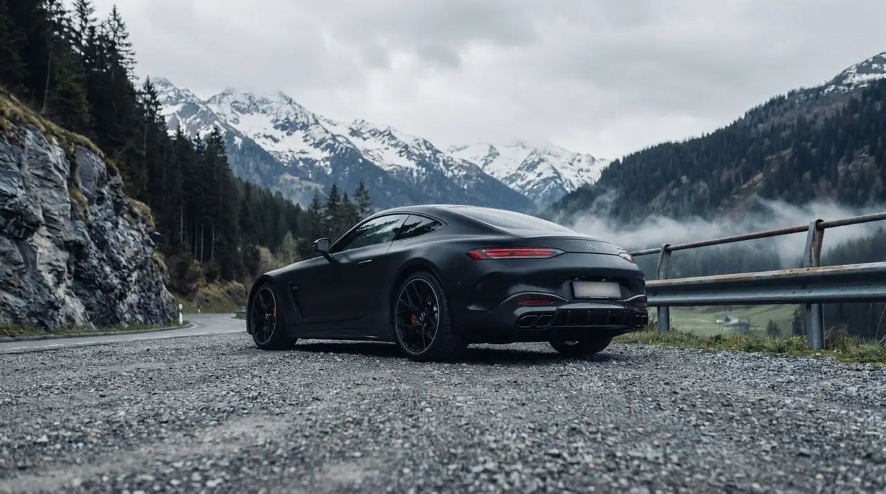 Mercedes Benz GT63 AMG Coupe 2024, front view — Milan Luxury Cars, Milan. The Mercedes-Benz GT63 AMG Coupe pairs a long, low bonnet with a 577 hp drivetrain built…