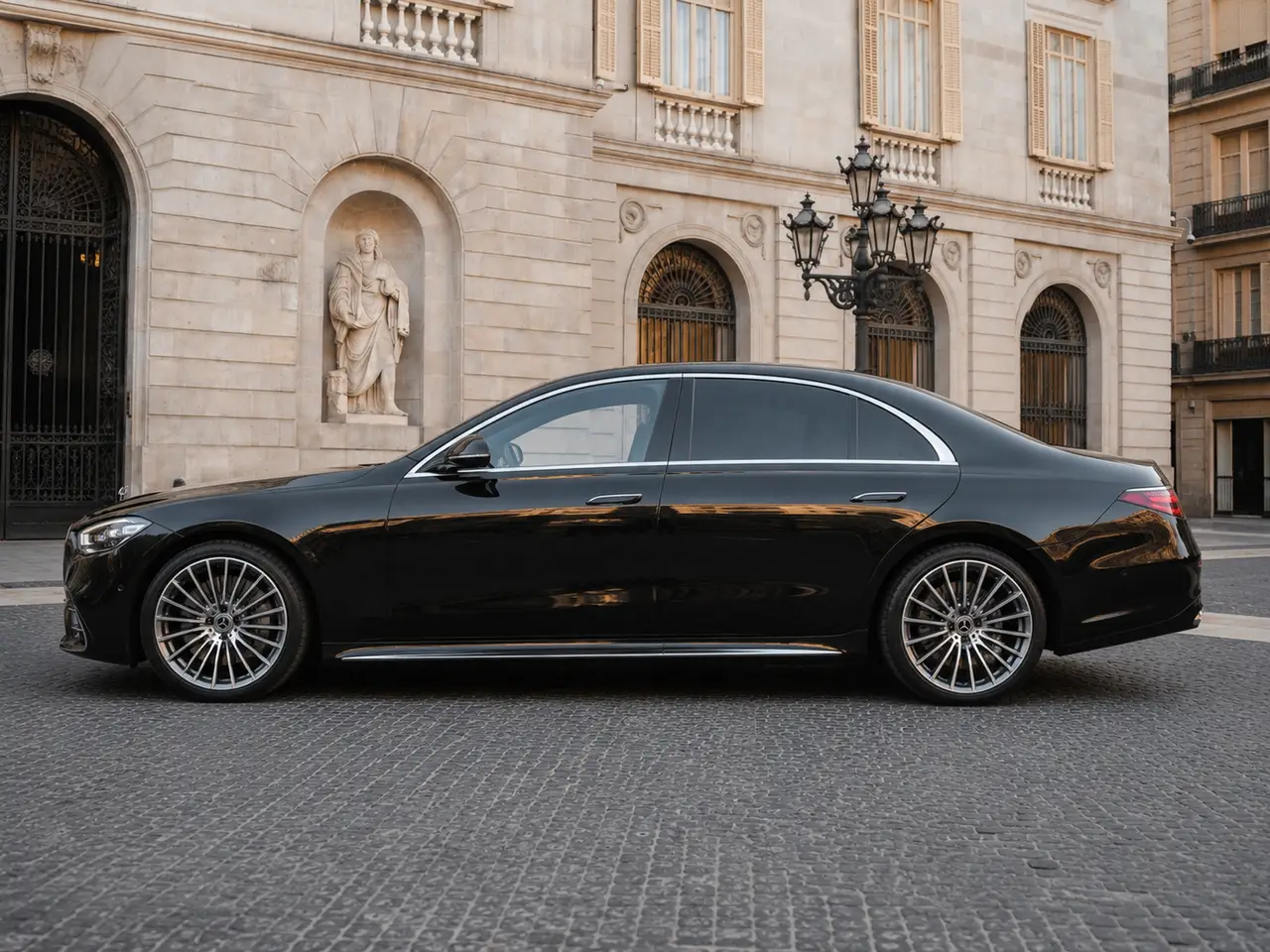 Mercedes Benz S-klasse S400 Long 4-Matic 2023, esterno — Milan Luxury Cars, Milano. La Mercedes-Benz S400 Long 4-Matic del 2023 è la classica ammiraglia pensata per chi…