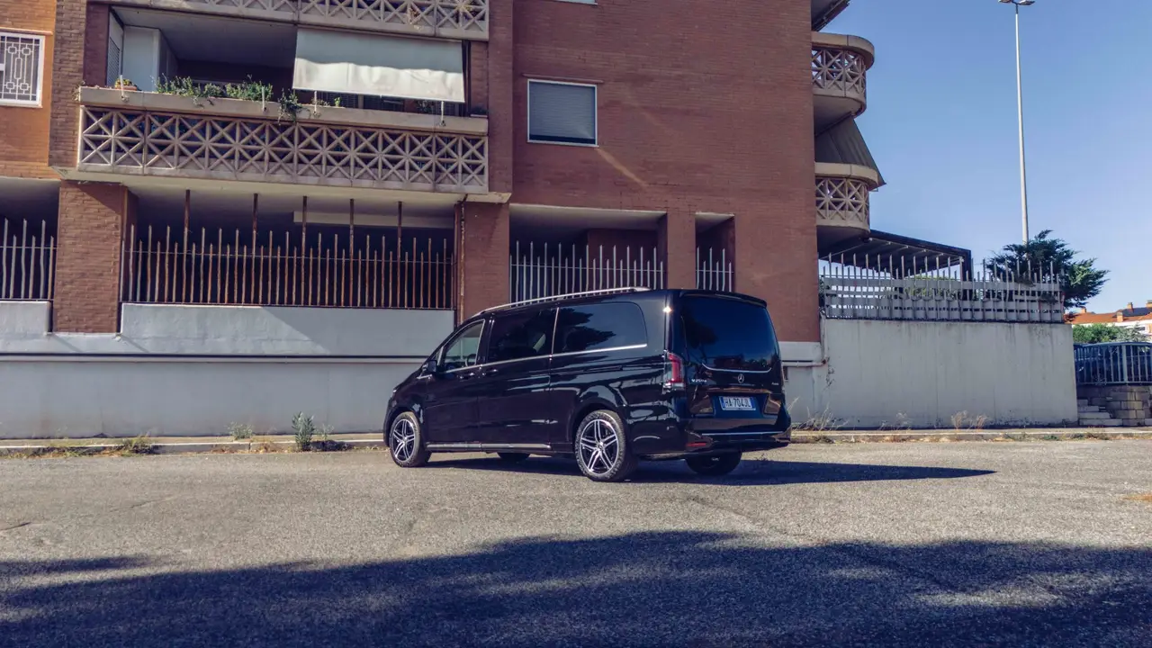 Mercedes Benz V300 4x4 XL VIP (Captain, 7 seat) 2025, interior — Milan Luxury Cars, Milan. The Mercedes Benz V300 4x4 XL VIP brings a different kind of comfort to a rental fleet…