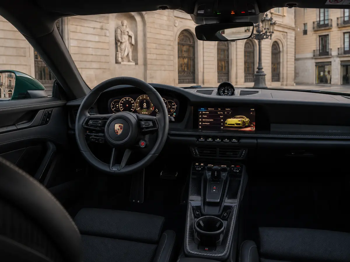 Porsche 911 GT3 2026, interior — Milan Luxury Cars, Milan. The 2026 Porsche 911 GT3 is built for drivers who want direct feedback rather than…