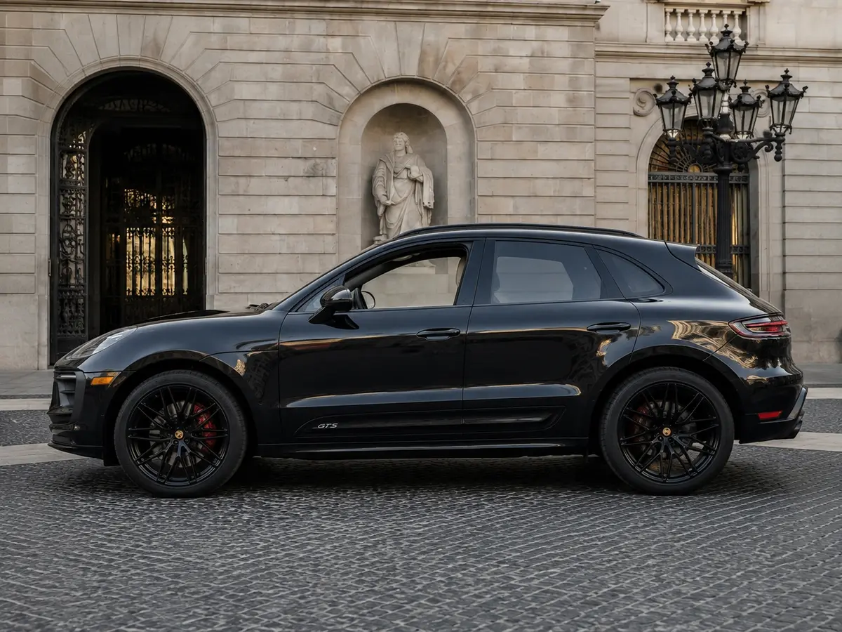 Porsche Macan GTS 2024, exterior — Milan Luxury Cars, Milan. The Porsche Macan GTS pairs 440 hp with the practicality of five seats, giving it a…