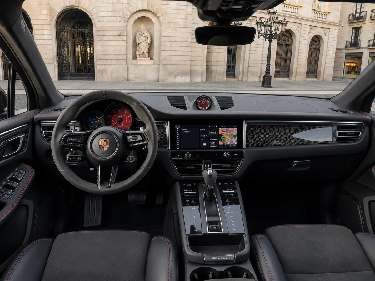 Porsche Macan GTS 2024, interior — Milan Luxury Cars, Milan. The Porsche Macan GTS pairs 440 hp with the practicality of five seats, giving it a…