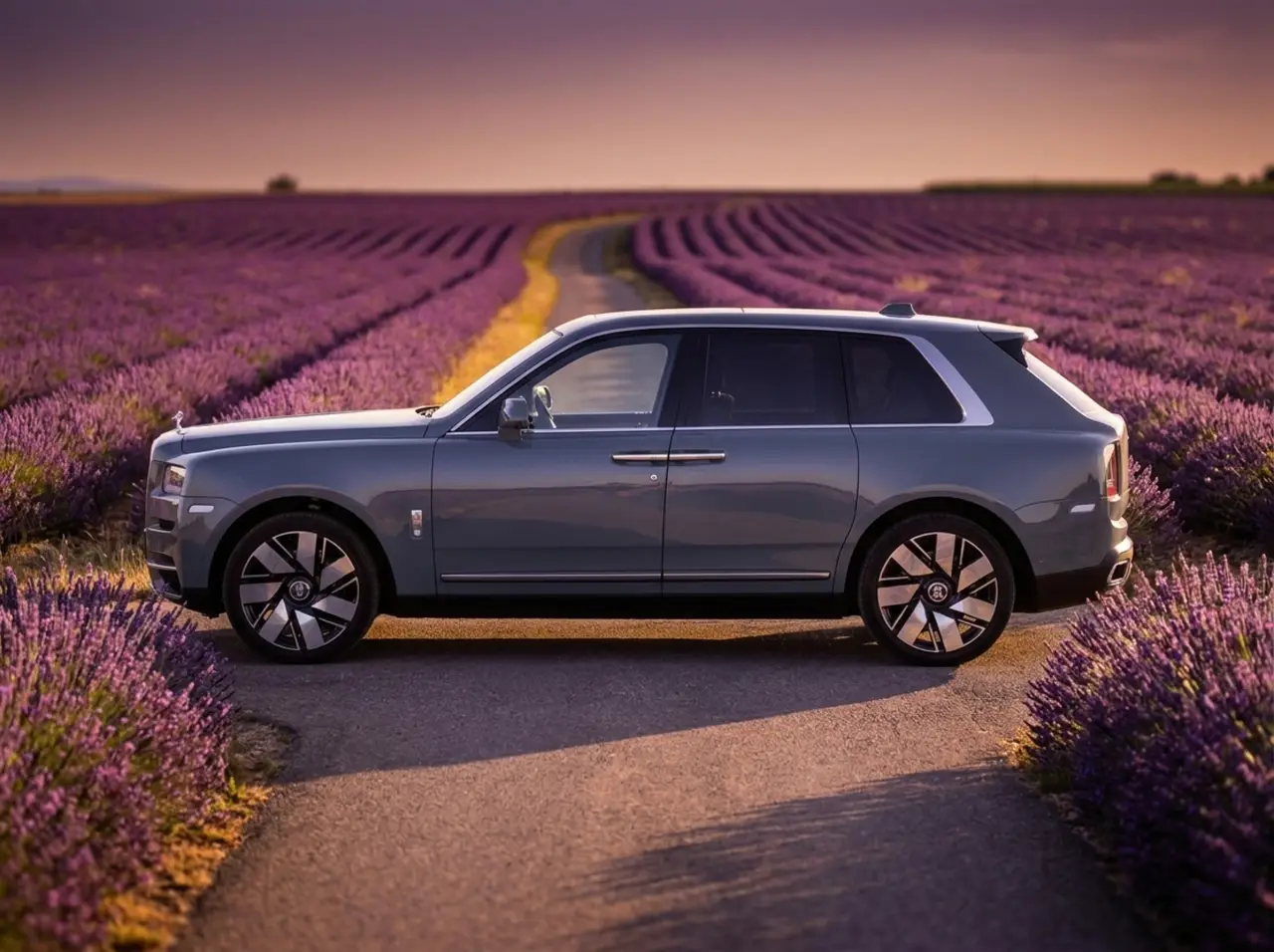 Rolls-Royce Cullinan 2025, exterior — Milan Luxury Cars, Milan. The 2025 Rolls-Royce Cullinan pairs SUV height and stance with a cabin tuned for calm…