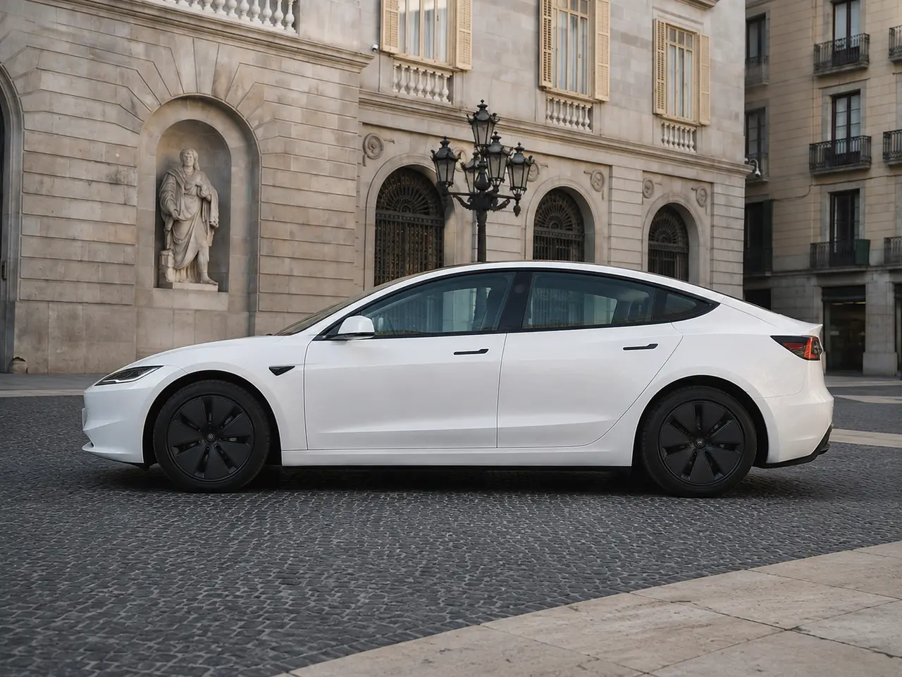 Tesla Model 3 Performance 2026, exterior — Milan Luxury Cars, Milán. El Tesla Model 3 Performance 2026 plantea una alternativa distinta dentro de la flota:…
