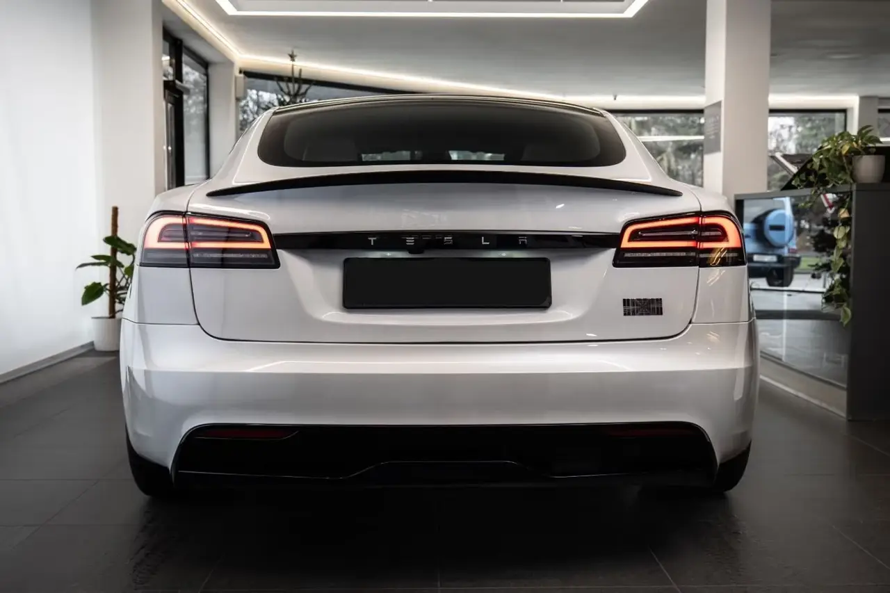 Tesla Model S Plaid 2025, interior — Milan Luxury Cars, Milan. The 2025 Tesla Model S Plaid brings 1020 hp and a five-seat cabin to a segment usually…