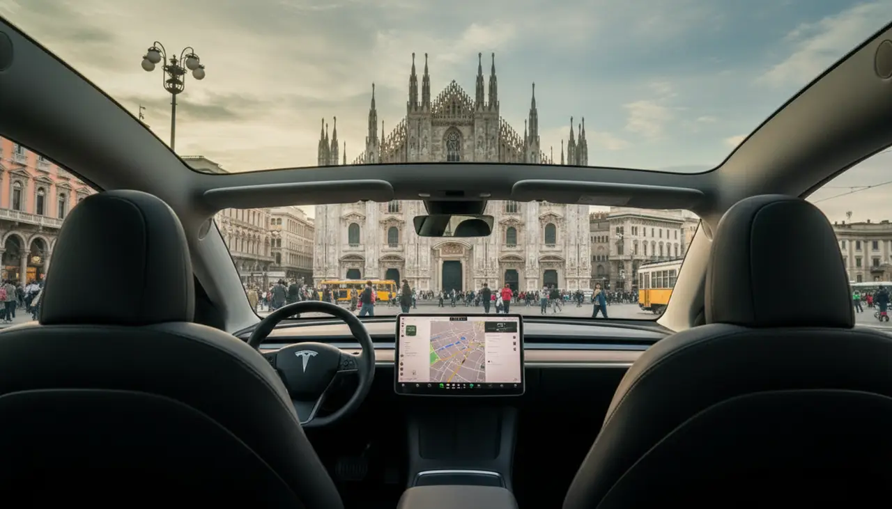 Tesla Model Y Long Range 2023, dashboard — Milan Luxury Cars, Milan. The 2023 Tesla Model Y Long Range brings 378 hp and seating for five into a cabin built…